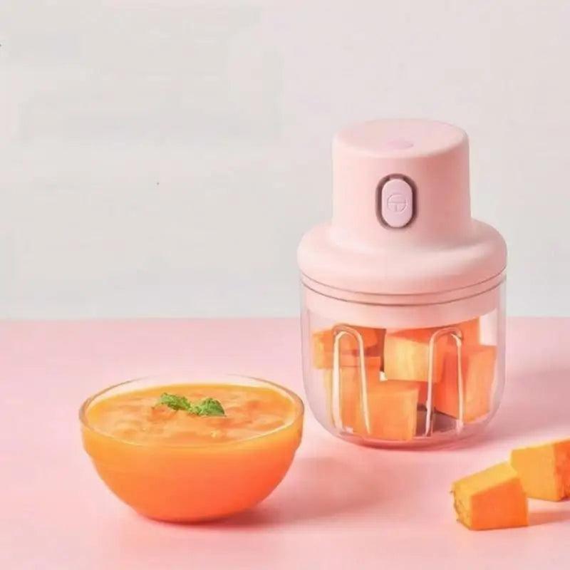 Mini processador de alimentos elétrico 250ml sem fio recarregável triturador utensílio de cozinha