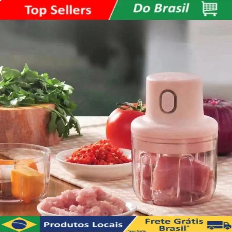 Mini processador de alimentos elétrico 250ml sem fio recarregável triturador utensílio de cozinha