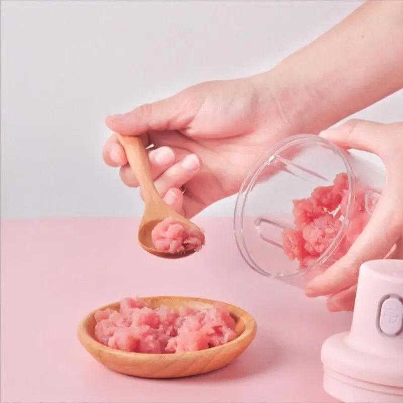 Mini processador de alimentos elétrico 250ml sem fio recarregável triturador utensílio de cozinha