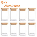 Coleção Naturalle | Potes de Vidro com Bambu