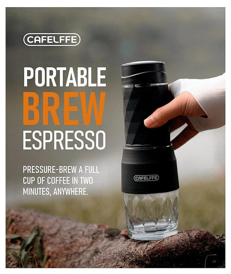 Cafelffe 3 In1 Portable Coffee Machine Hot/Cold Water Manual Espresso Maker For Capsule & Ground Hand Press Brewer hiking Travel