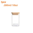 Coleção Naturalle | Potes de Vidro com Bambu